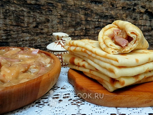 Мочанка (мачанка) по-белорусски с блинами, рецепт с фото