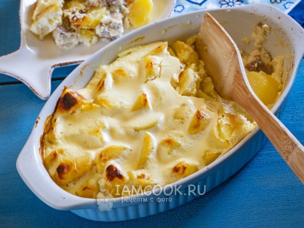 Семга с картошкой в духовке — рецепт с фото