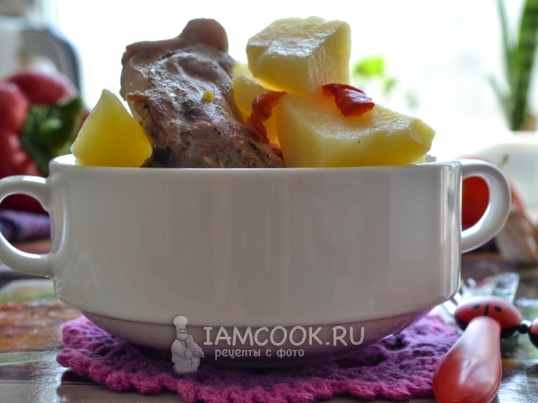 Кролик тушеный с картофелем - рецепт с фото на натяжныепотолкибрянск.рф