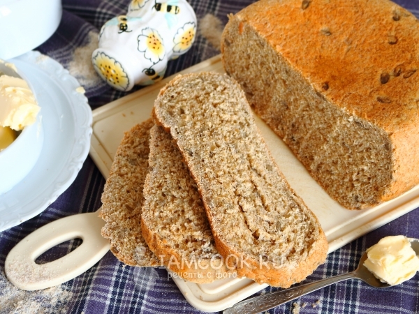 Цельнозерновой хлеб в мультиварке, рецепт с фото