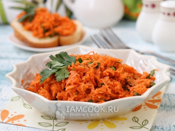 Закуска из моркови с хреном, рецепт с фото