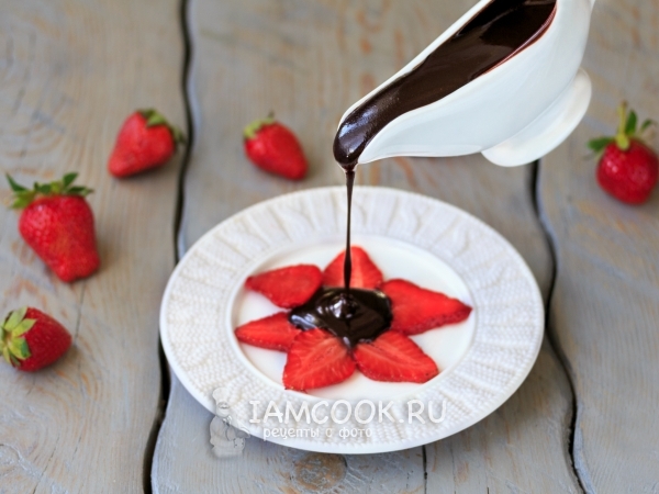 Шоколадный соус из какао, рецепт с фото