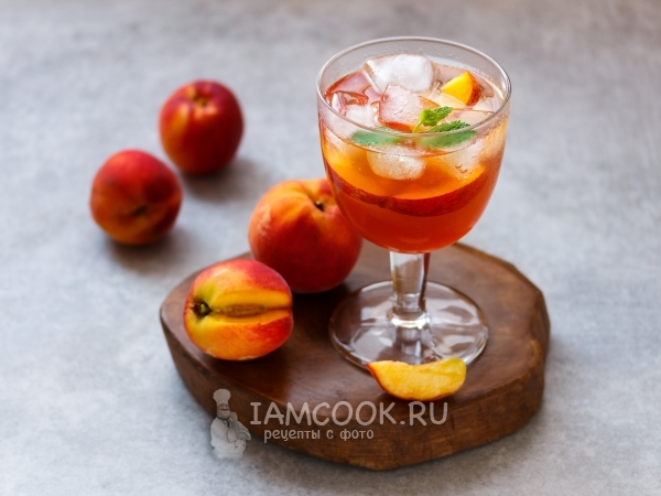 Персиковый чай — рецепт с фото пошагово