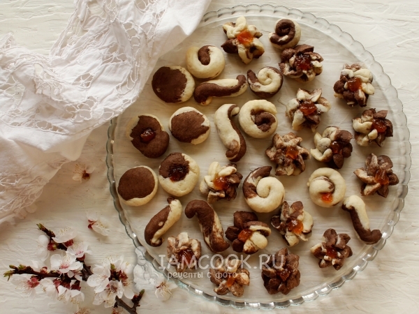 Печенье «Курабье» с какао, рецепт с фото