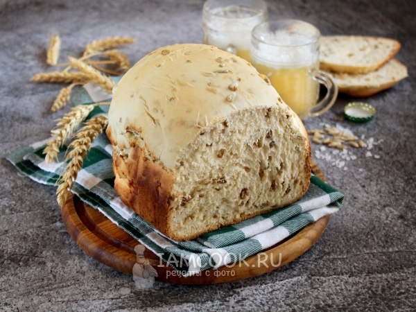 Хлеб на пиве в хлебопечке, рецепт с фото
