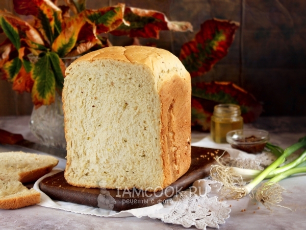 Медово-горчичный хлеб в хлебопечке, рецепт с фото