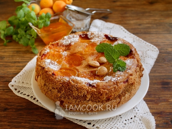 Абрикосовый пирог, пошаговый рецепт на ккал, фото, ингредиенты - Юлия Высоцкая