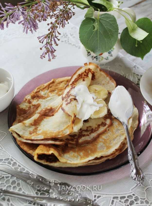 начинка для блинчиков с бананом и сметаной | Дзен