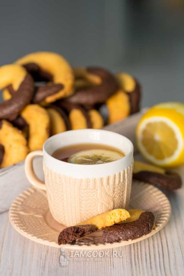 Как приготовить Печенье двухцветное с какао рецепт пошагово