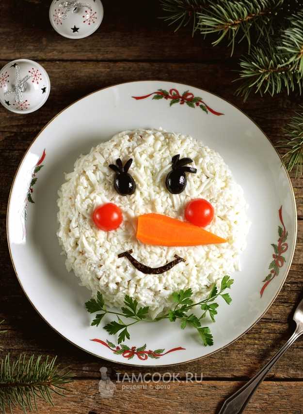Закуска новогодняя «Снеговик»