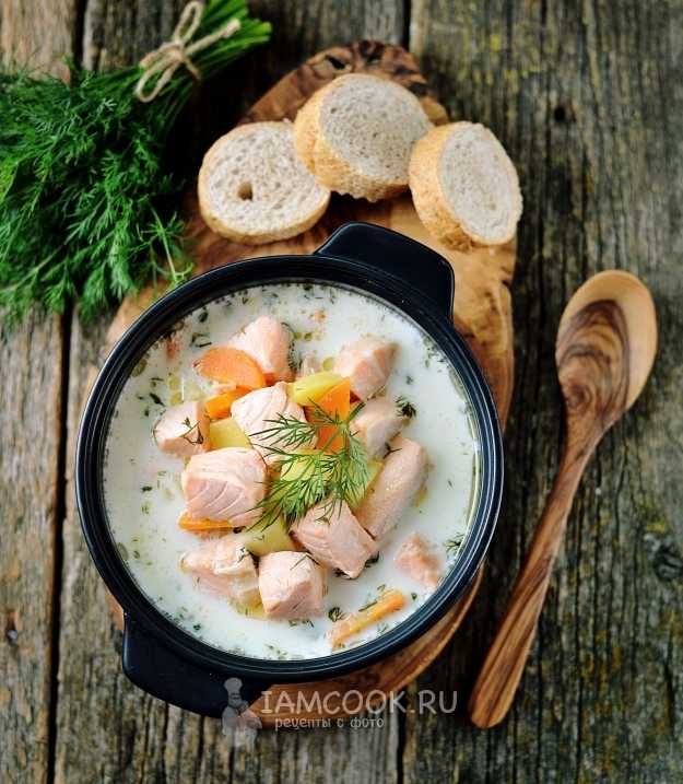 Финский суп из лосося со сливками. Пошаговый рецепт с фото