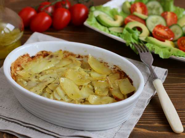 Картошка со сливками в духовке рецепт с фото - Кулинарные рецепты