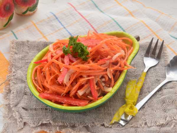 Болгарский салат на зиму с морковью