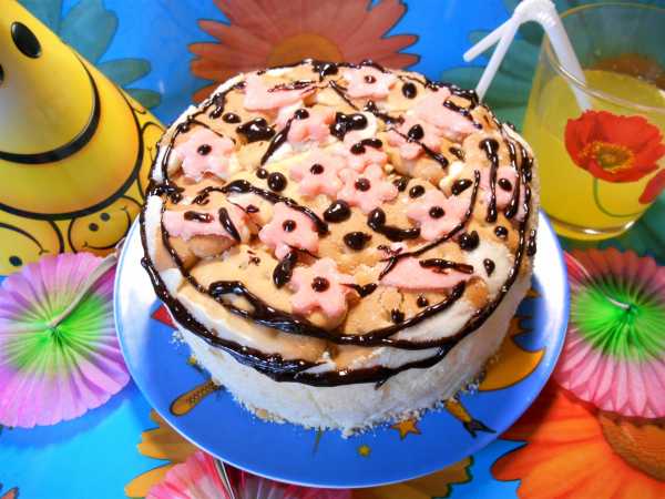 Торт-суфле с малиной, пошаговый рецепт на ккал, фото, ингредиенты - Людмила