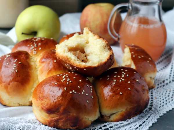 Булочки с яблоком и корицей – пошаговый рецепт приготовления с фото