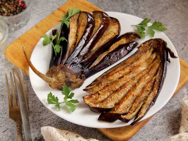 Веер из баклажана – пошаговый рецепт приготовления с фото