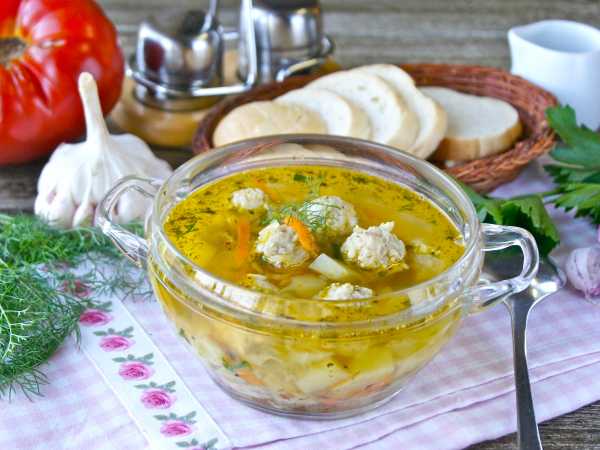 Суп с фрикадельками из фарша и с капустой в мультиварке: пошаговый рецепт с фото