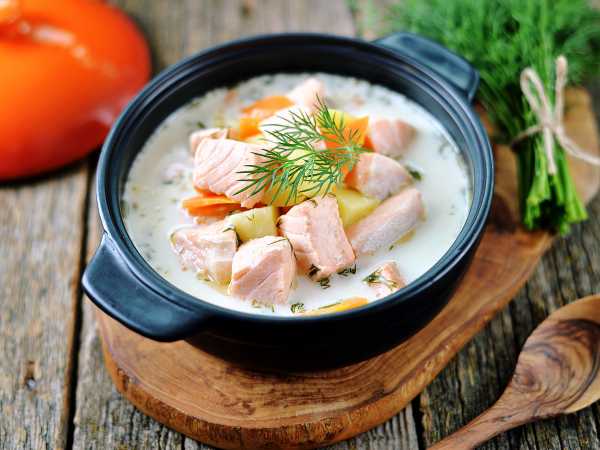 крем суп из лосося рецепт со сливками и сыром | Дзен