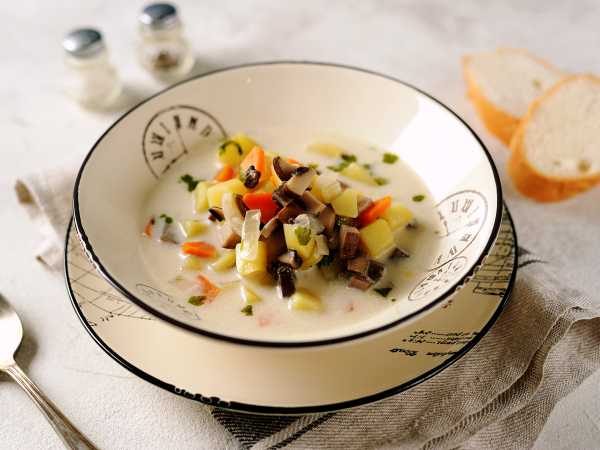 Молочный суп с макаронами в мультиварке, пошаговый рецепт с фото