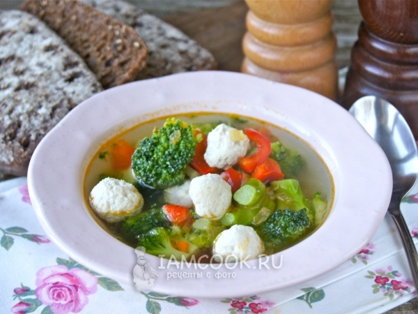 Овощной суп с фрикадельками, рецепт с фото