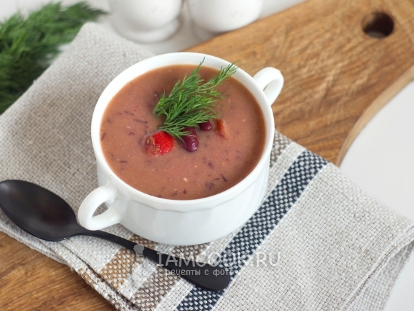 Суп из белой фасоли , пошаговый рецепт на ккал, фото, ингредиенты - Юлия Высоцкая