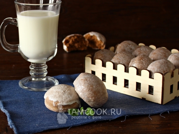 Шоколадные пряники на молоке, рецепт с фото