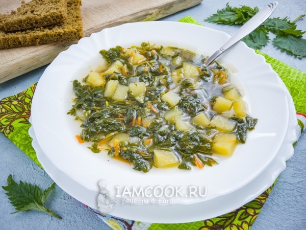 Постный суп из крапивы, рецепт с фото