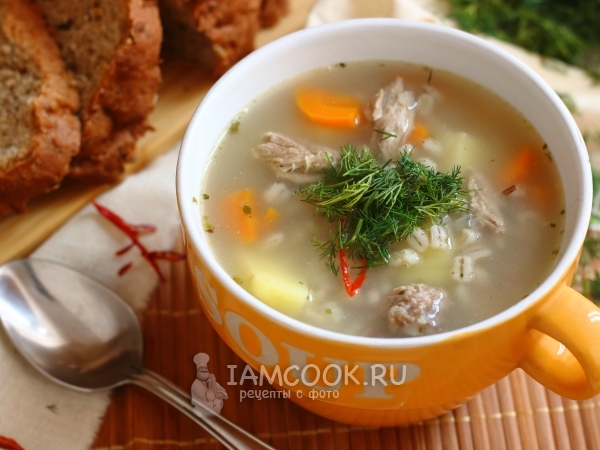 Перловый суп с кореньями и копченой грудинкой - рецепт с пошаговыми фото | Меню недели