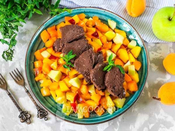 Фруктовый салат с мороженым — рецепт с фото пошагово