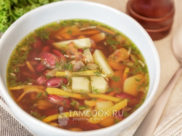 Суп с консервированной фасолью – пошаговый рецепт приготовления с фото
