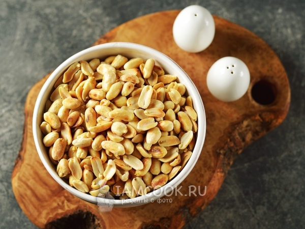 Жареный арахис на сковороде без масла, рецепт с фото