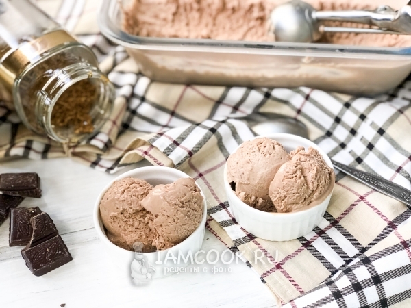 Шоколадно-кофейное мороженое, рецепт с фото