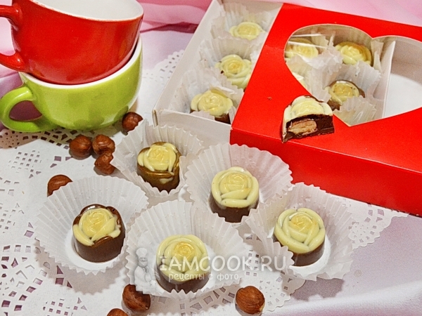 Шоколадные конфеты с фундуком, рецепт с фото