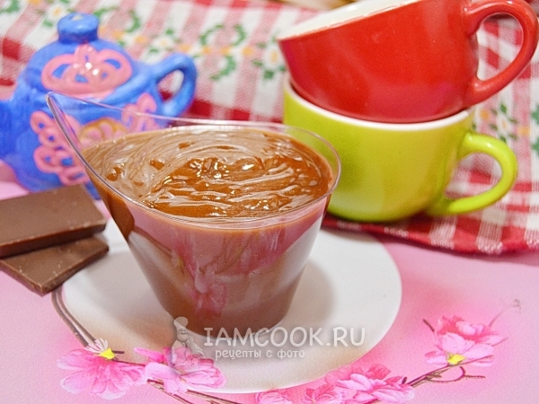 Ганаш из молочного шоколада с манговым пюре, рецепт с фото