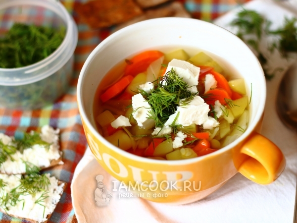 Суп с кабачками и капустой, рецепт с фото