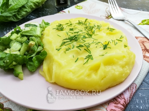 Картофельное пюре на воде, рецепт с фото