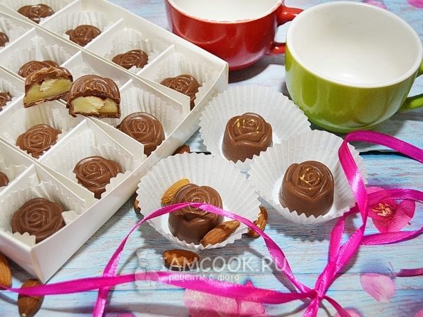 Конфеты «Миндаль в шоколаде», рецепт с фото