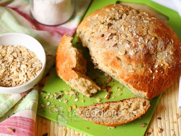 Домашний хлеб с овсянкой, пошаговый рецепт с фото на ккал