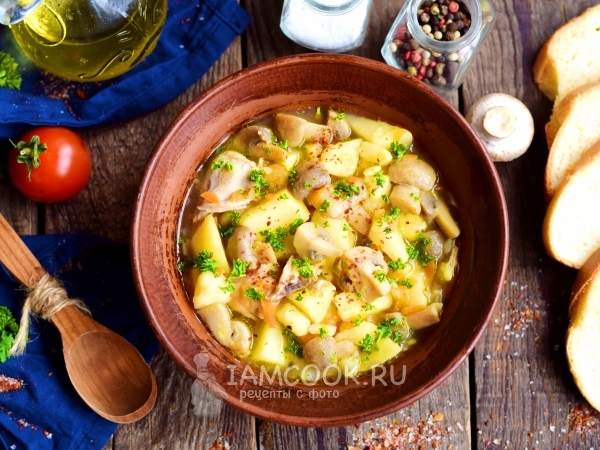 Тушеная картошка с куриным филе в кастрюле 🥔 - рецепт с фотографиями - Patee. Рецепты