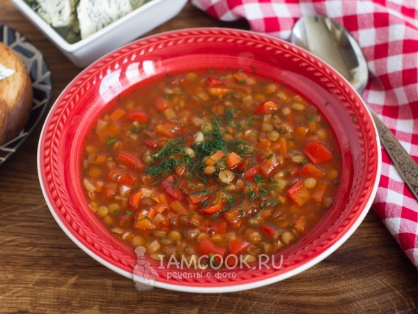 Чечевичный суп по-болгарски (Супа лешта), рецепт с фото
