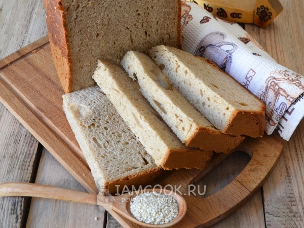 Рецепт Белый хлеб с маком, кунжутом и семечками