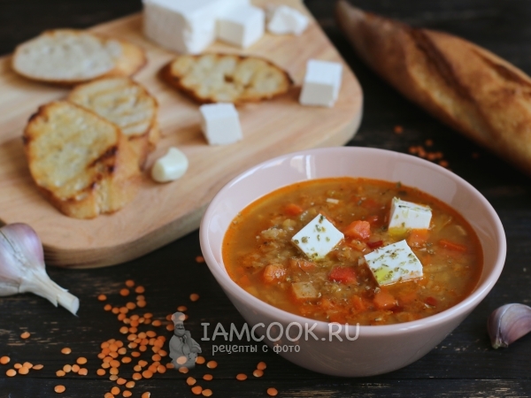 Факес (греческий суп с чечевицей), рецепт с фото