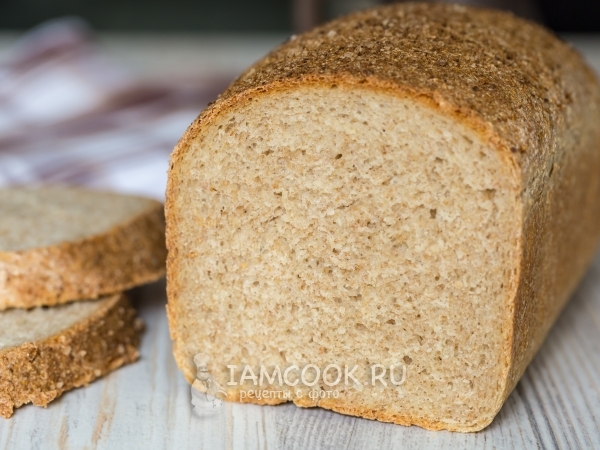 Пшенично-ржаной хлеб с ржаными отрубями, рецепт с фото