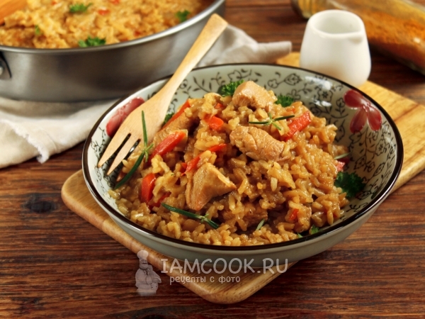 Курица карри с рисом, рецепт с фото