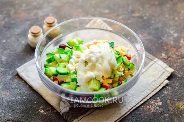 Салат с курицей, рисом и фасолью - рецепт с фото на prompodsh.ru