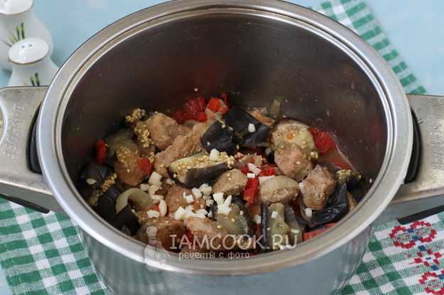 Соте из баклажанов с мясом — рецепт с фото пошагово