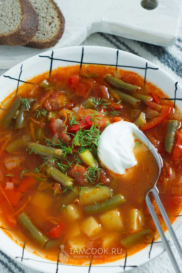 Овощной суп. Пошаговый рецепт овощного супа со стручковой фасолью и рисом