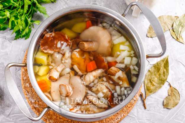 Грибной сливочный крем-суп – кулинарный рецепт