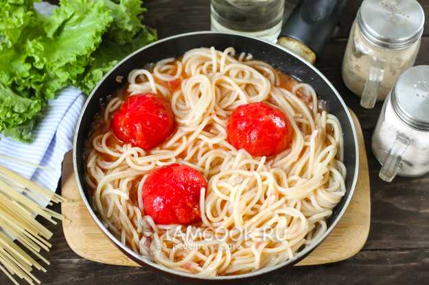 Паста с томатами в собственном соку — рецепт с фото