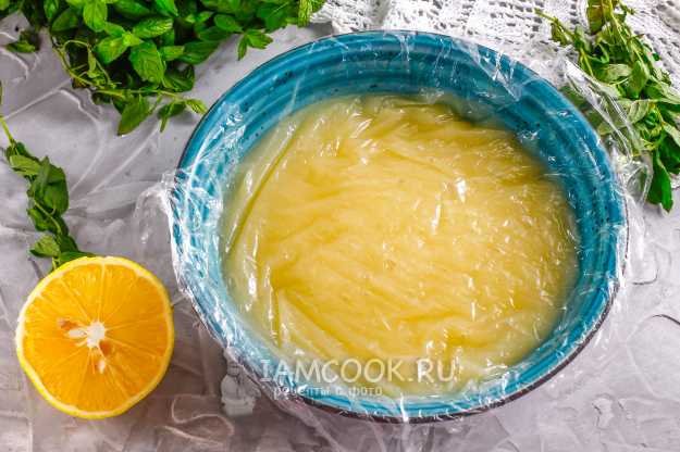Полезный лимонный курд без масла